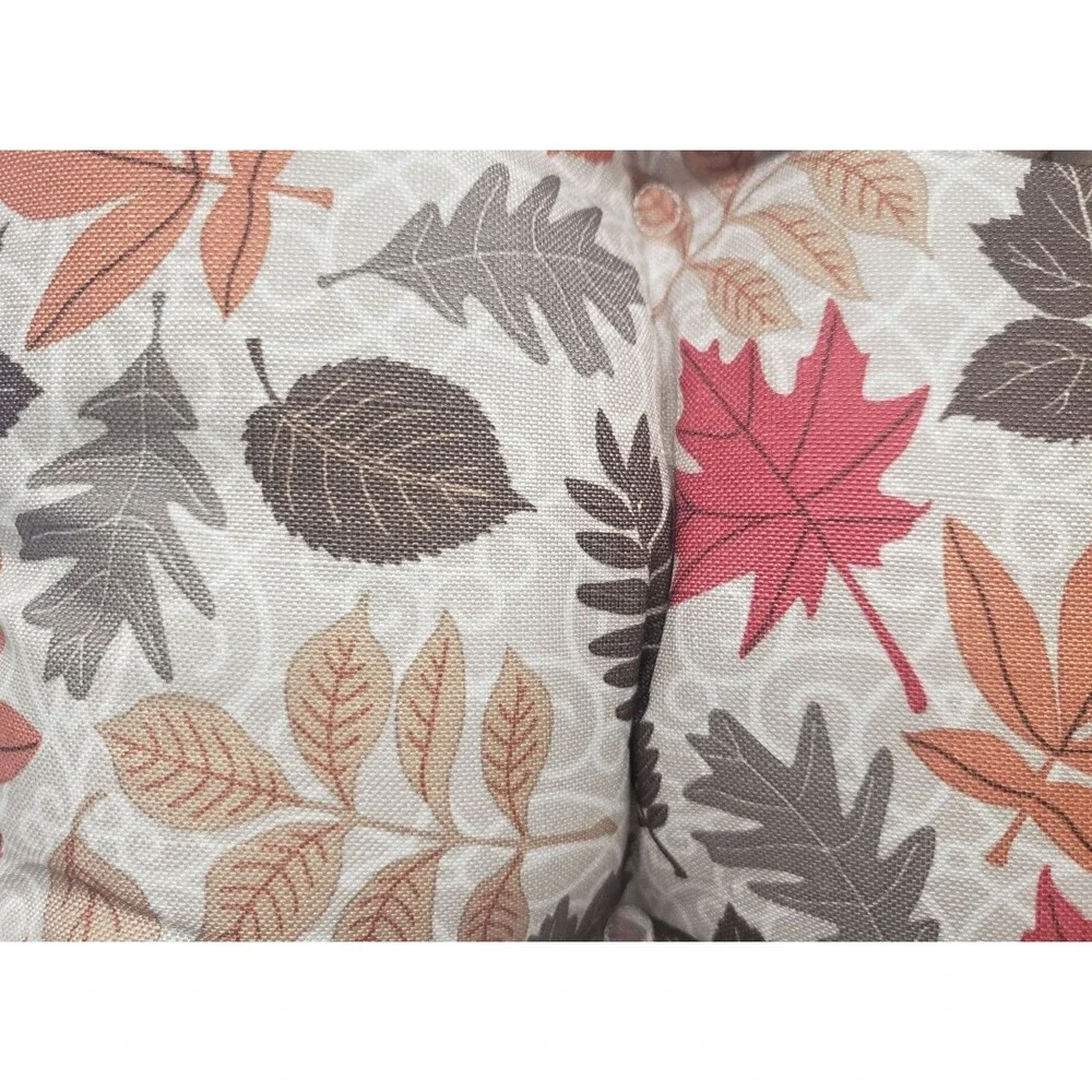 2 THICK REVERSIBLE CUSHION CHAIR PADS w/ties (16